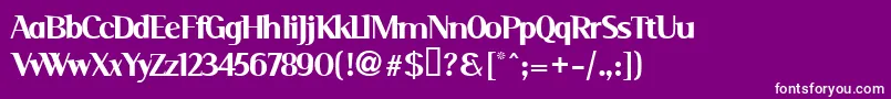 Serim Font – White Fonts on Purple Background