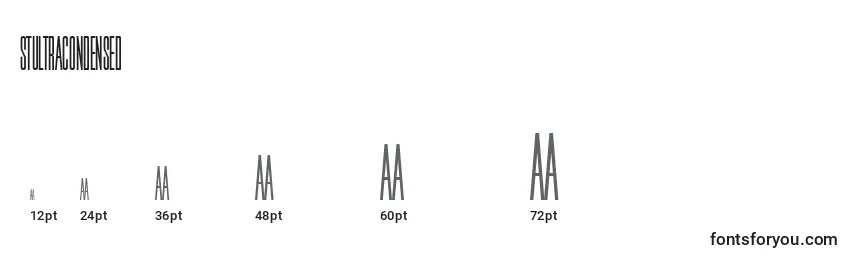 StUltraCondensed Font Sizes