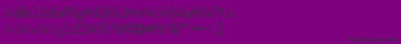 Techingm Font – Black Fonts on Purple Background