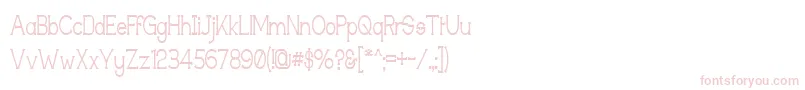Techingm Font – Pink Fonts on White Background