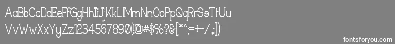 Techingm Font – White Fonts on Gray Background