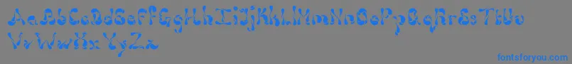 Dollop4.9 Font – Blue Fonts on Gray Background