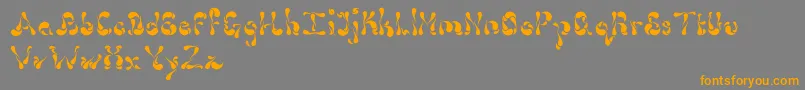 Dollop4.9 Font – Orange Fonts on Gray Background