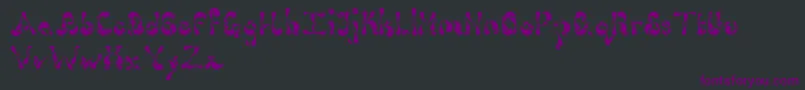Шрифт Dollop4.9 – фиолетовые шрифты на чёрном фоне