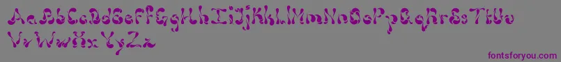 Dollop4.9-Schriftart – Violette Schriften auf grauem Hintergrund