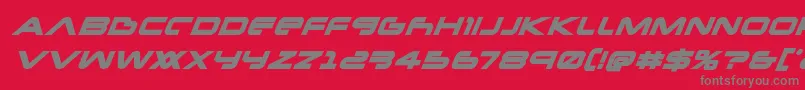 Шрифт Newmarsboldital – серые шрифты на красном фоне