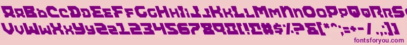 AiracobraLeftalic Font – Purple Fonts on Pink Background