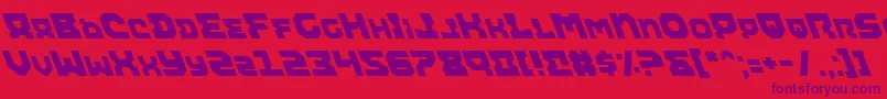 AiracobraLeftalic Font – Purple Fonts on Red Background