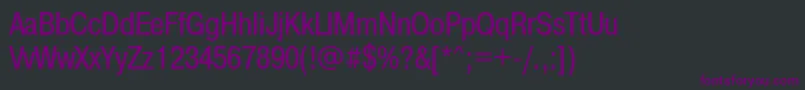 Pragmaticacondgtt Font – Purple Fonts on Black Background