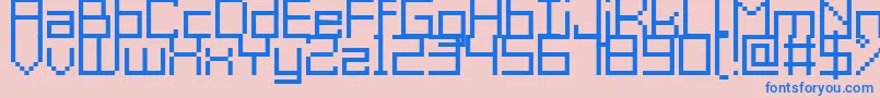 Acme9Regular Font – Blue Fonts on Pink Background