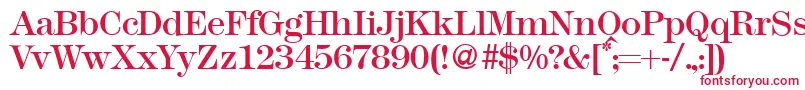 フォントModern438Regular – 赤い文字