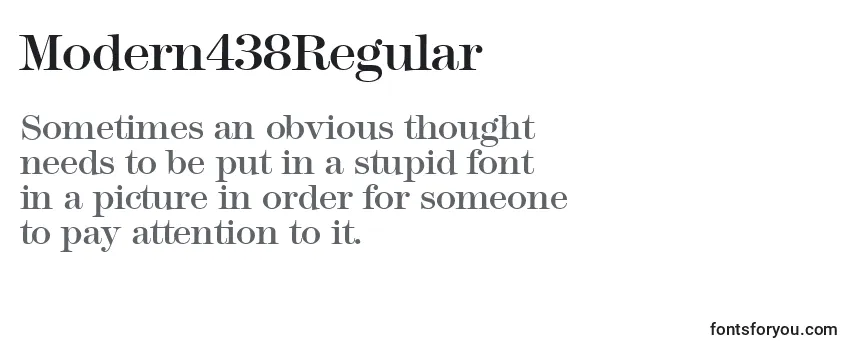 Modern438Regular Font