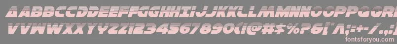 Hansolov3halfital Font – Pink Fonts on Gray Background