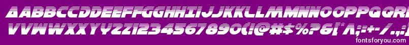 Hansolov3halfital Font – White Fonts on Purple Background