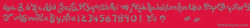 Police Beech ffy – polices grises sur fond rouge