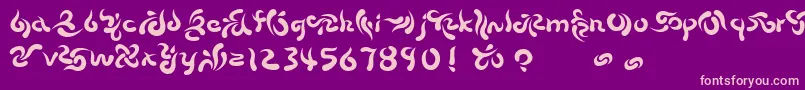 Police Beech ffy – polices roses sur fond violet