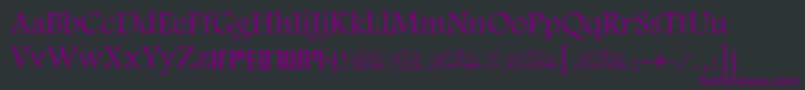 ScAlyermook Font – Purple Fonts on Black Background