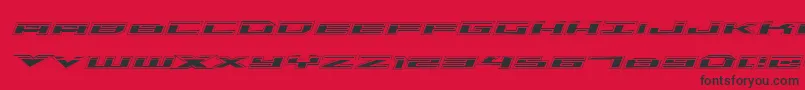 fuente TriremeLaserAcademyItalic – Fuentes Negras Sobre Fondo Rojo