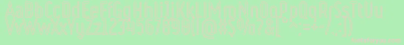 RulerOutlineRegular Font – Pink Fonts on Green Background