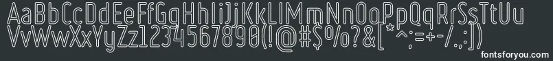 RulerOutlineRegular Font – White Fonts on Black Background