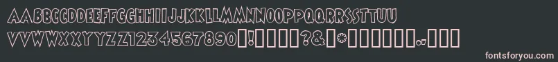 Shermlockmadstyle Font – Pink Fonts on Black Background