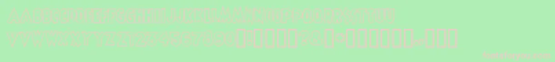 Shermlockmadstyle Font – Pink Fonts on Green Background