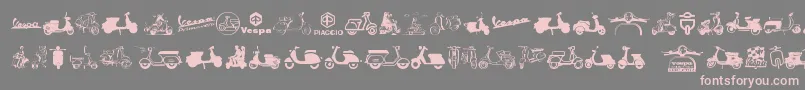 Шрифт Vespa – розовые шрифты на сером фоне