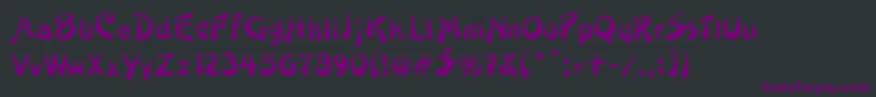 fuente PainterRegular – Fuentes Moradas Sobre Fondo Negro