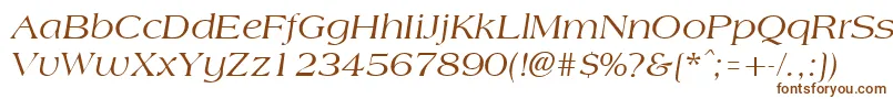 AmphionItalic-fontti – ruskeat fontit