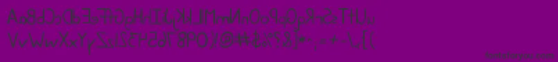 Kgjunebugreverse Font – Black Fonts on Purple Background