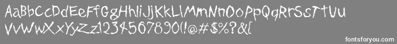 DinosaurJrPlane Font – White Fonts on Gray Background