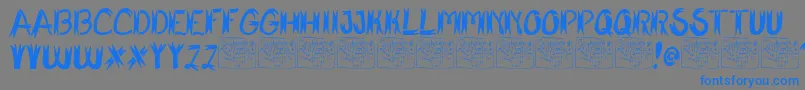 SharkFighter Font – Blue Fonts on Gray Background