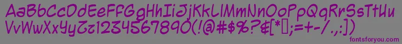 Mighz Font – Purple Fonts on Gray Background