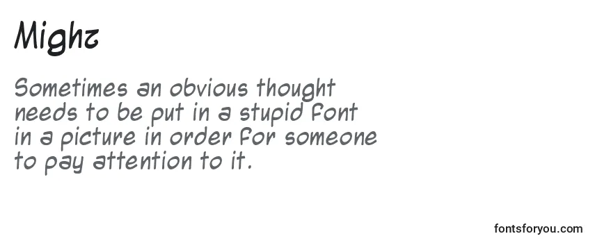 Review of the Mighz Font