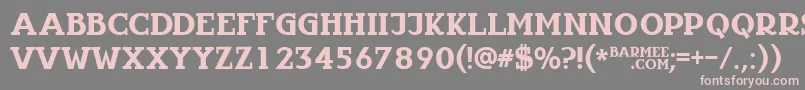 Infantyl Font – Pink Fonts on Gray Background