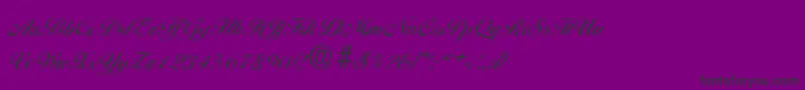 BallantinesantiqueMediumRegular-Schriftart – Schwarze Schriften auf violettem Hintergrund