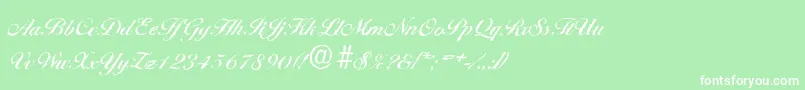 BallantinesantiqueMediumRegular Font – White Fonts on Green Background