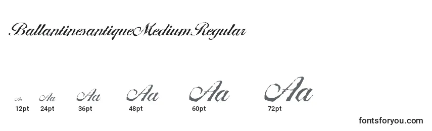 Размеры шрифта BallantinesantiqueMediumRegular