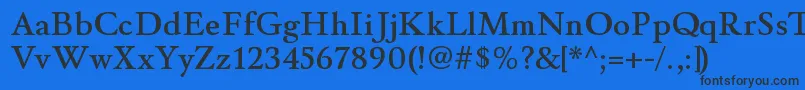 WinthorpesbRegular Font – Black Fonts on Blue Background