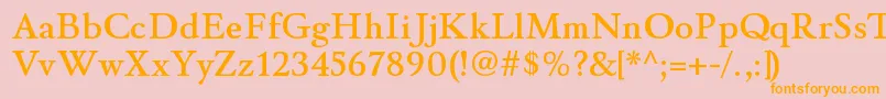 WinthorpesbRegular Font – Orange Fonts on Pink Background