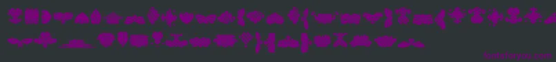 BlackOrnamentsFree Font – Purple Fonts on Black Background