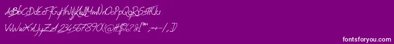 Coire Font – White Fonts on Purple Background