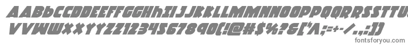 Weitere Informationen zur Racketsquadsuperital-Schriftart Racketsquadsuperital-Schriftart – Graue Schriften