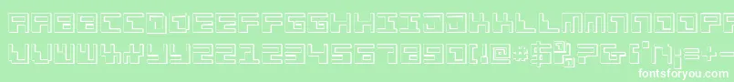 Phaser Bank 3D Font – White Fonts on Green Background