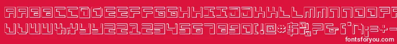 Phaser Bank 3D Font – White Fonts on Red Background