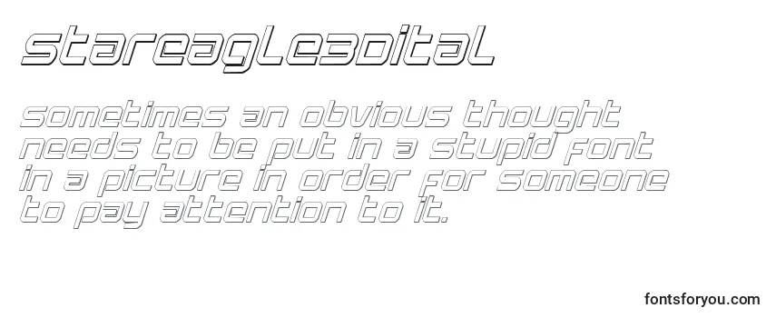 Review of the Stareagle3Dital Font