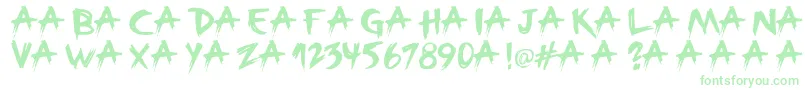 Шрифт Broken – зелёные шрифты