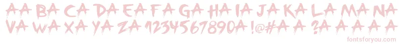 Broken-fontti – vaaleanpunaiset fontit