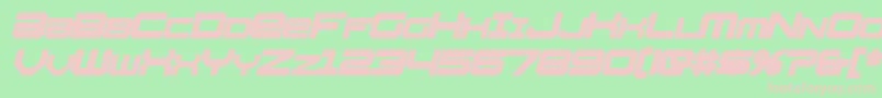 WhittleBoldItalic Font – Pink Fonts on Green Background