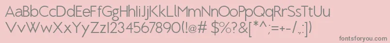fuente BrixtonLight – Fuentes Grises Sobre Fondo Rosa